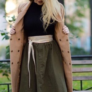 ADA Classic Wrap Belt Gold Leather